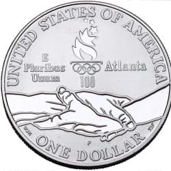 Stříbrná mince 1 Dollar Centennial Olympic Games, Gymnastics - 1995 Proof
