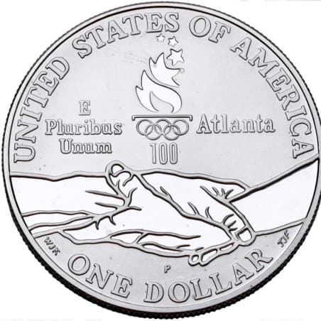 Stříbrná mince 1 Dollar Centennial Olympic Games, Gymnastics - 1995 Proof