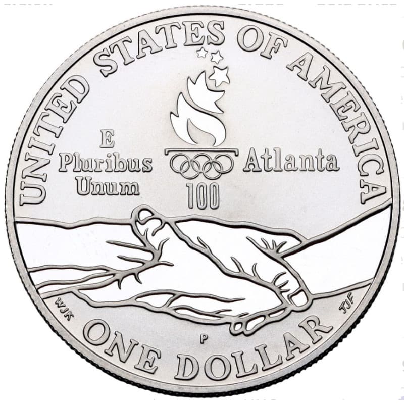 Stříbrná mince 1 Dollar Atlanta Olympics - Track and Field - 1995 Proof