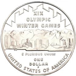 Stříbrná mince 1 Dollar Salt Lake City Olympic Games - 2002