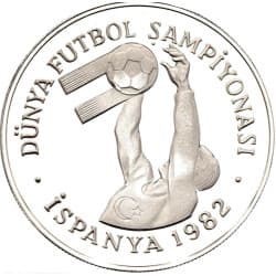 Stříbrná mince 500 Lira World Cup İSPANYA 1982 - 1982 Proof
