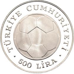 Stříbrná mince 500 Lira World Cup İSPANYA 1982 - 1982 Proof