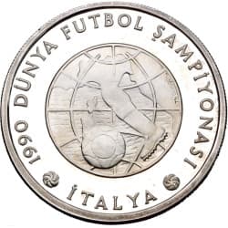 Stříbrná mince 20 000 Lira World Cup Italy 1990 - 1990 Proof