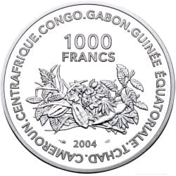 Stříbrná mince 1000 Francs 2006 FIFA World Cup - 2004 Proof