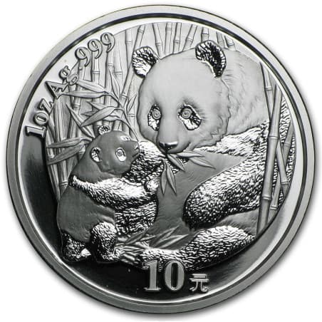 Stříbrná mince 1 Oz China Panda 2005