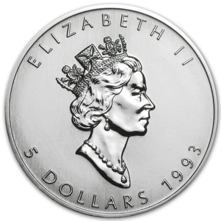 Stříbrná mince 1 Oz Maple Leaf 1993
