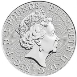 Stříbrná mince 2 Oz The Tudor Beasts Lion of England 2022