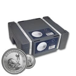 Box 500 x stříbrná mince 1 Oz Krugerrand aktuální ročník