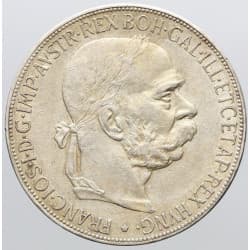 Stříbrná mince 5 Crowns / 5 Kronen Francis Joseph I. 1900