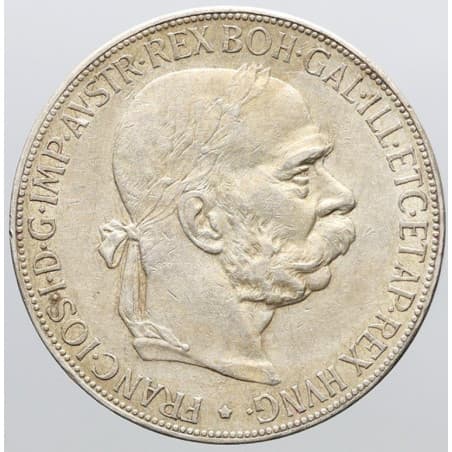 Stříbrná mince 5 Crowns / 5 Kronen Francis Joseph I. 1900