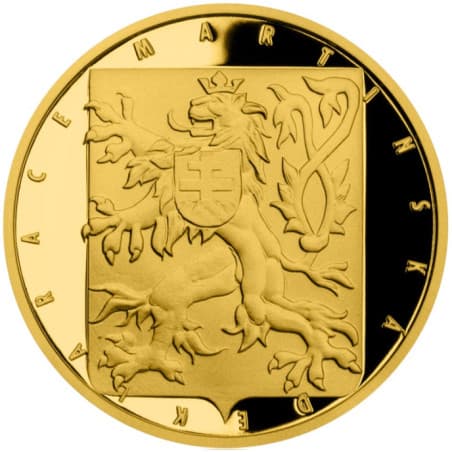 Zlatá mince 1 Dukát Vznik ČSR - Martinská deklarace proof