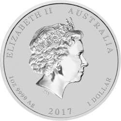 Stříbrná mince 1 Oz Lunar Series II Year of the Rooster 2017