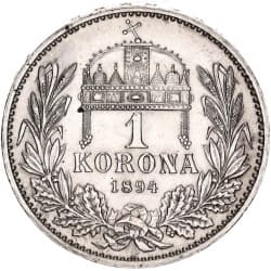 Stříbrná mince 1 Korona FERENCZ JOZSEF I různé roky
