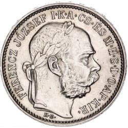 Stříbrná mince 1 Korona FERENCZ JOZSEF I různé roky