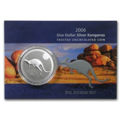 Stříbrná mince 1 Oz One Dollar Kangaroo 2006 v kartě