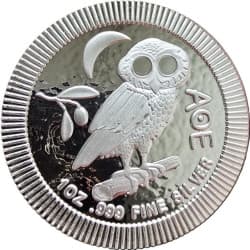 Stříbrná mince 1 Oz Sova z Athén 2021
