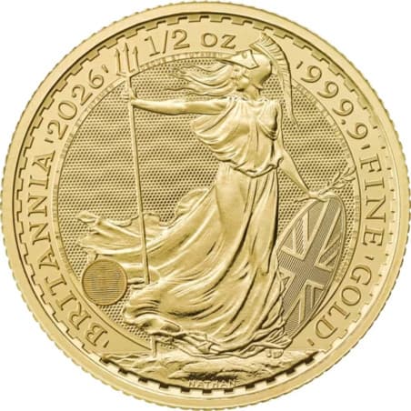 Zlatá mince 1/2 Oz Britannia 2026
