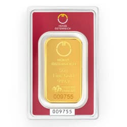 Zlatý slitek 50 g Münze Österreich