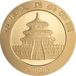 Zlatá mince 30 g China Panda 2026