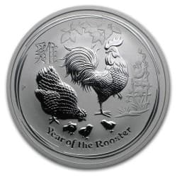 Stříbrná mince 1/2 Oz Lunar Series II Year of the Rooster 2017