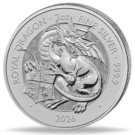 Stříbrná mince 2 Oz The Tudor Beasts Royal Dragon 2026