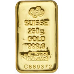 Zlatý slitek 250 g PAMP