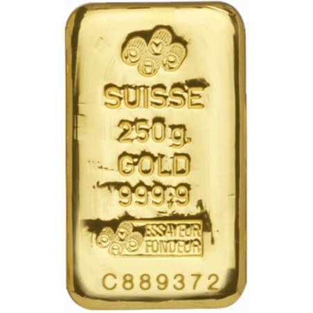 Zlatý slitek 250 g PAMP
