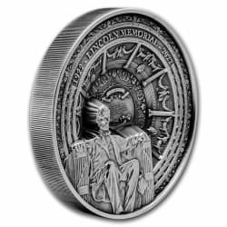 Stříbrná mince 1 Kg Lincoln Memorial (1922–2022) 2022 Ultra High Relief + Antikovaná