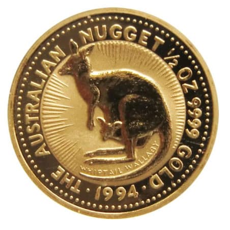 Zlatá mince 1/2 Oz Kangaroo Nugget 1994