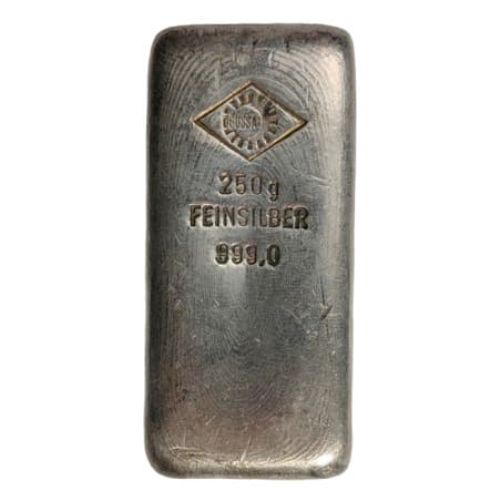 Stříbrný slitek 250 g Ogussa