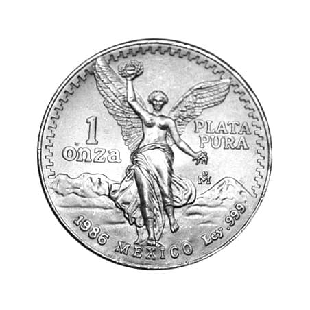 Stříbrná mince 1 Oz Mexican Libertad 1986