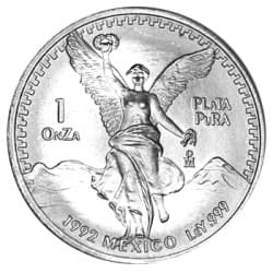 Stříbrná mince 1 Oz Mexican Libertad 1992