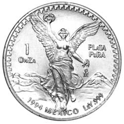 Stříbrná mince 1 Oz Mexican Libertad 1994