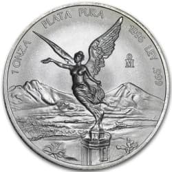 Stříbrná mince 1 Oz Mexican Libertad 1996