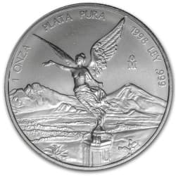 Stříbrná mince 1 Oz Mexican Libertad 1998