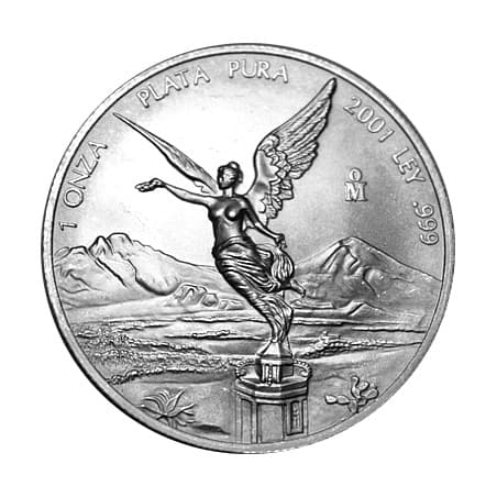 Stříbrná mince 1 Oz Mexican Libertad 2001