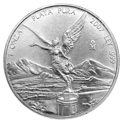 Stříbrná mince 1 Oz Mexican Libertad 2007