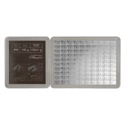 Stříbrný slitek 100 x 1 g Combibar Valcambi Suisse
