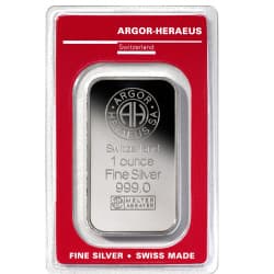 Stříbrný slitek 1 Oz Argor Heraeus