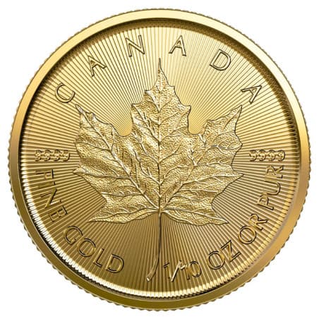 Zlatá mince 1/10 Oz Maple Leaf 2025