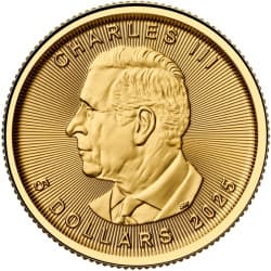 Zlatá mince 1/10 Oz Maple Leaf 2025