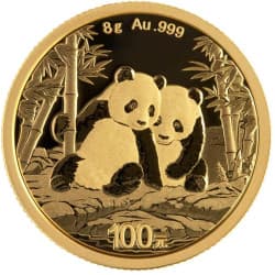 Zlatá mince 8 g China Panda 2026