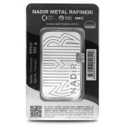 Stříbrný slitek 100 g Nadir Metal Rafineri