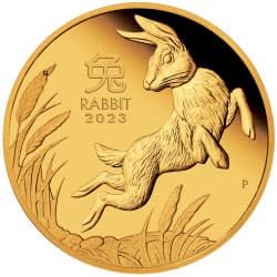 Zlatá mince 1/4 Oz Lunar Series III Year of the Rabbit 2023 Proof