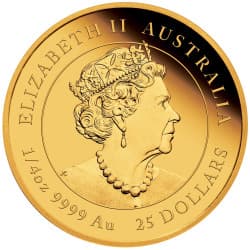 Zlatá mince 1/4 Oz Lunar Series III Year of the Rabbit 2023 Proof