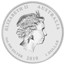 Stříbrná mince 1 Oz Lunar Series II Year of the Tiger 2010