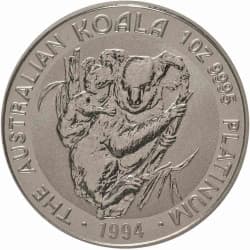 Platinová mince 1 Oz Australian Koala 1994
