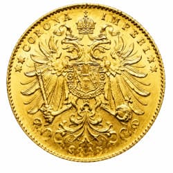Zlatá mince 20 Koruna Františka Josefa I. 1915 (Novoražba)