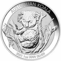 Stříbrná mince 1 Oz Koala 2021