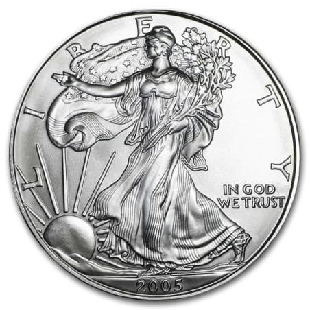 Stříbrná mince 1 Oz American Eagle 2005